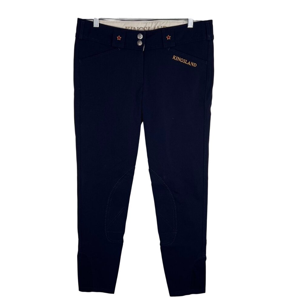 Kingsland Equestrian Kelly Riding Breeches Navy Blue EU Size 40 US 32